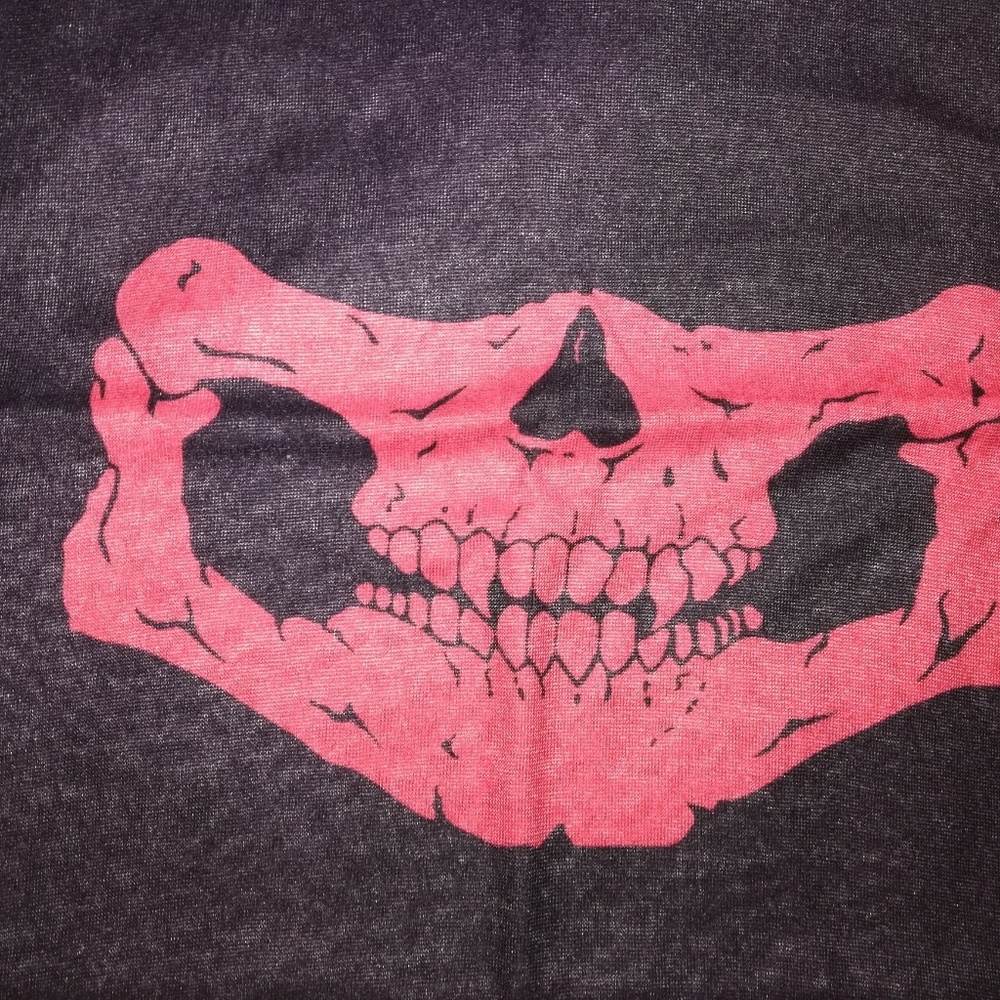 Red Skull Motorcycle Face Bandanas